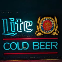 3d Bud Lite Cold Beer Bar Sign