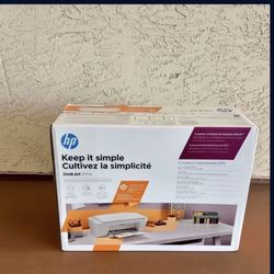 One New all-in-one wireless hp deskjet 2734E printer scanner and copier 