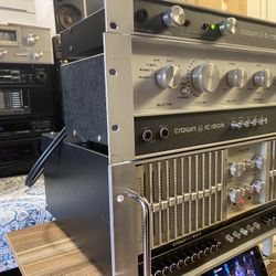 Crown D-75 Amplifier/ Crown IC-150 A/ Crown EQ2 11 Band Graphic EQ