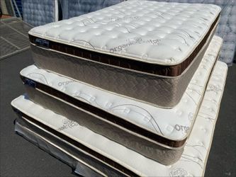King Organic Cloud Europillow Top 12inch Mattress!