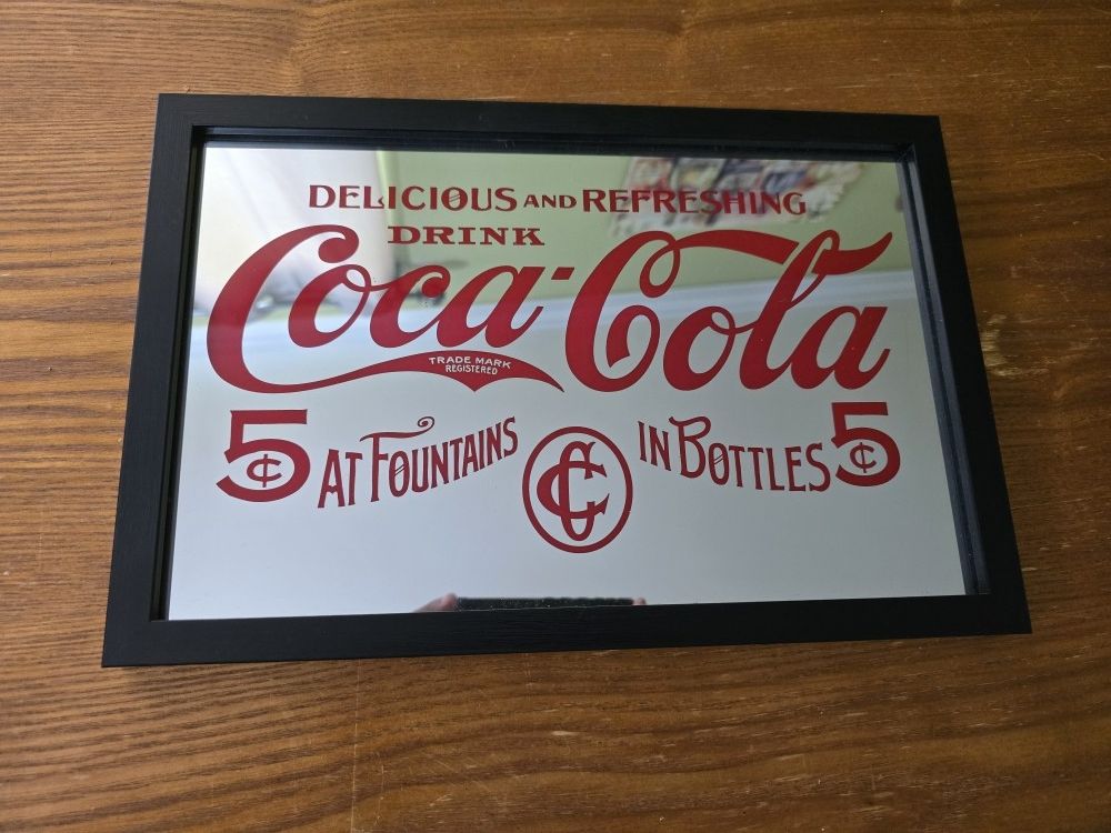 Coca Cola Mirror Advertisement Sign