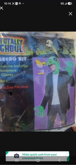 Adult Gecko   Costume Kit