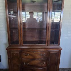 Vintage Duncan Phfye China Cabinet 