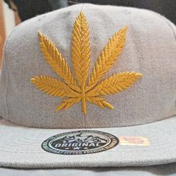 Original Flat Fitted Weed Leaf Hat