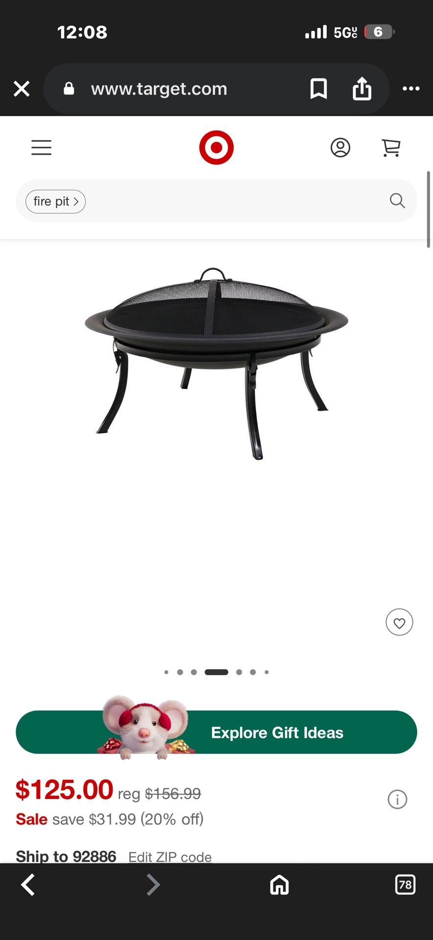 Portable Camping Fire Pit