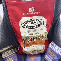 2.5 pounds of dog food, treats, diapers and a new toy, all for $20.