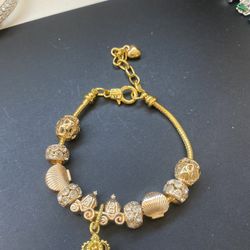 14k gold plated bracelet