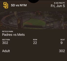 Padres tickets