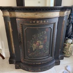 Hand painted antique Console