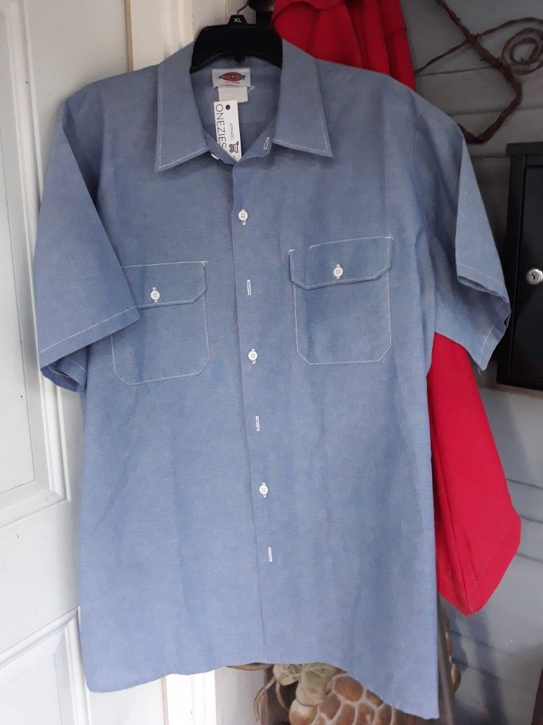 Dickies Work Wear Shirt, XXL Blue NWOT