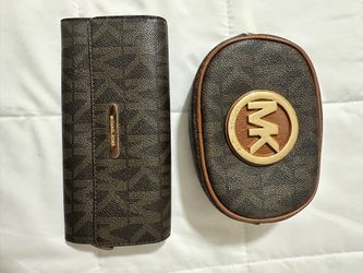 MK large wallet and Make Up Bag