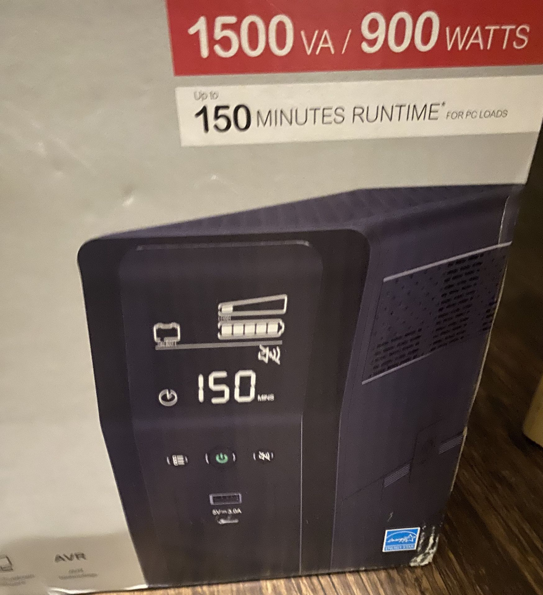 APC 1500VA Battery Backup - BN1500M2 - Surge Protector & USB Type C & A - NEW