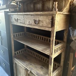 Distressed Vintage cabinet with shelves
