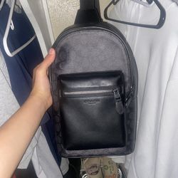 black coach bag