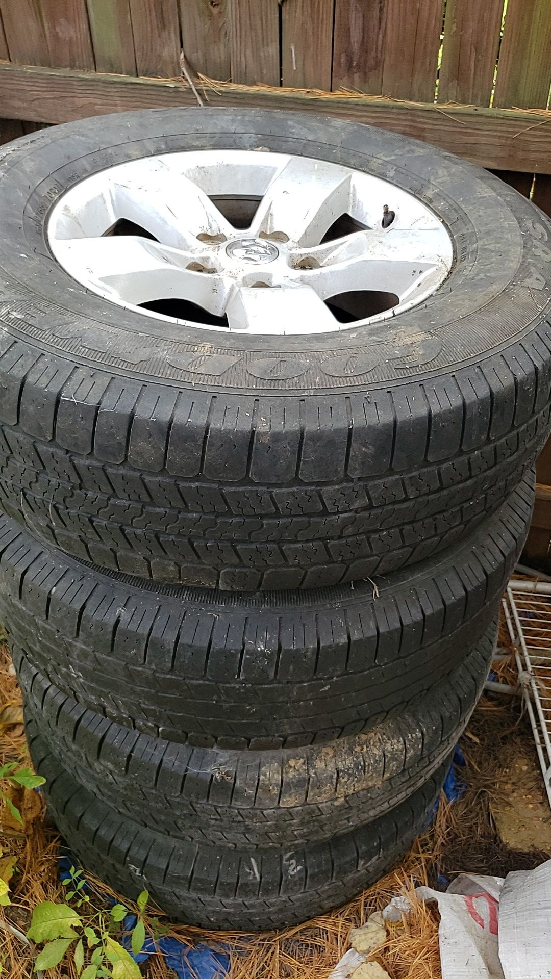 Dodge ram Wheels and tires 70R17