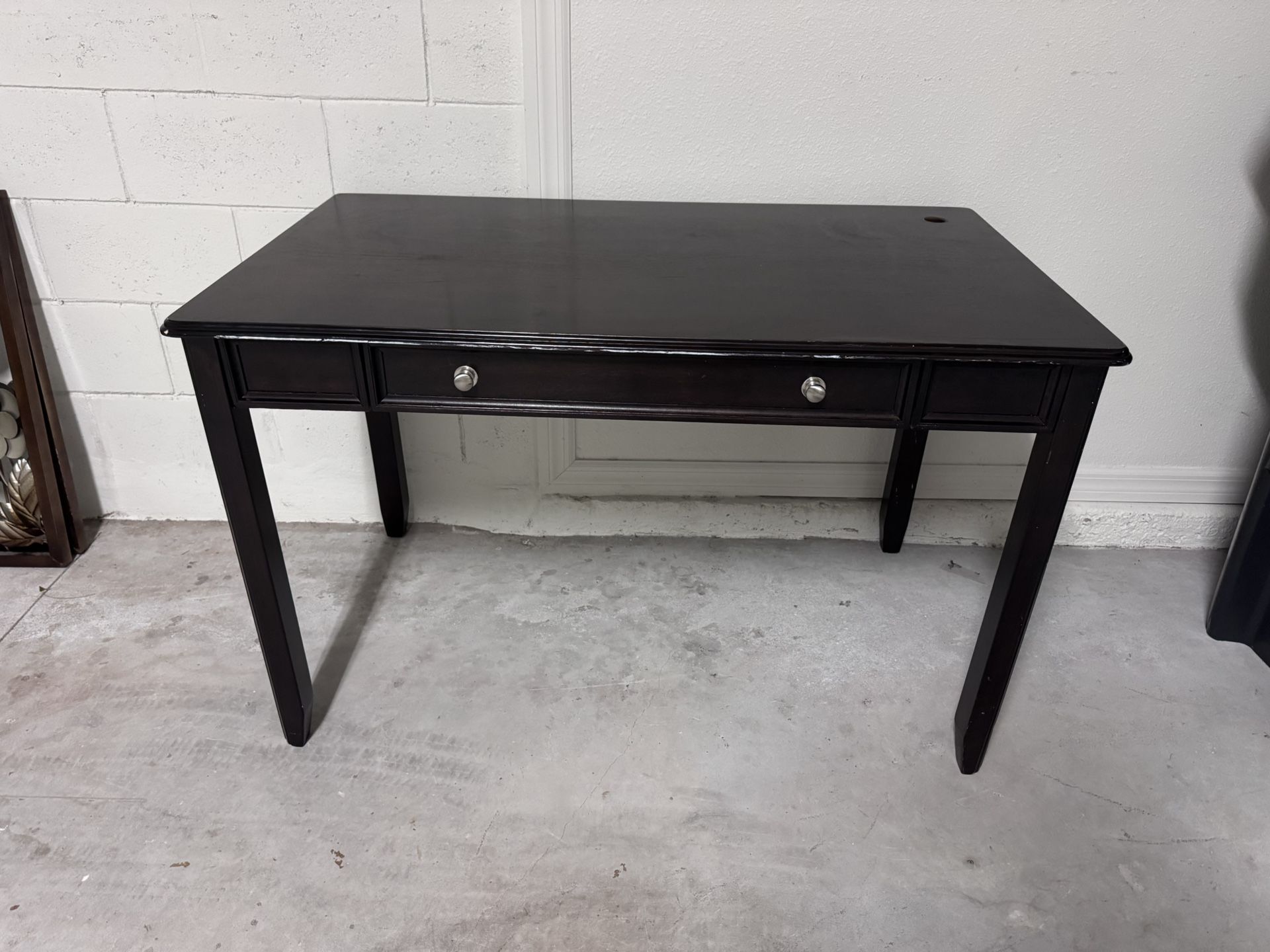 Dark Brown Wooden Office Desk