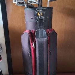 Spalding / Orlimar Graphite Golf Club Set With Cart Bag