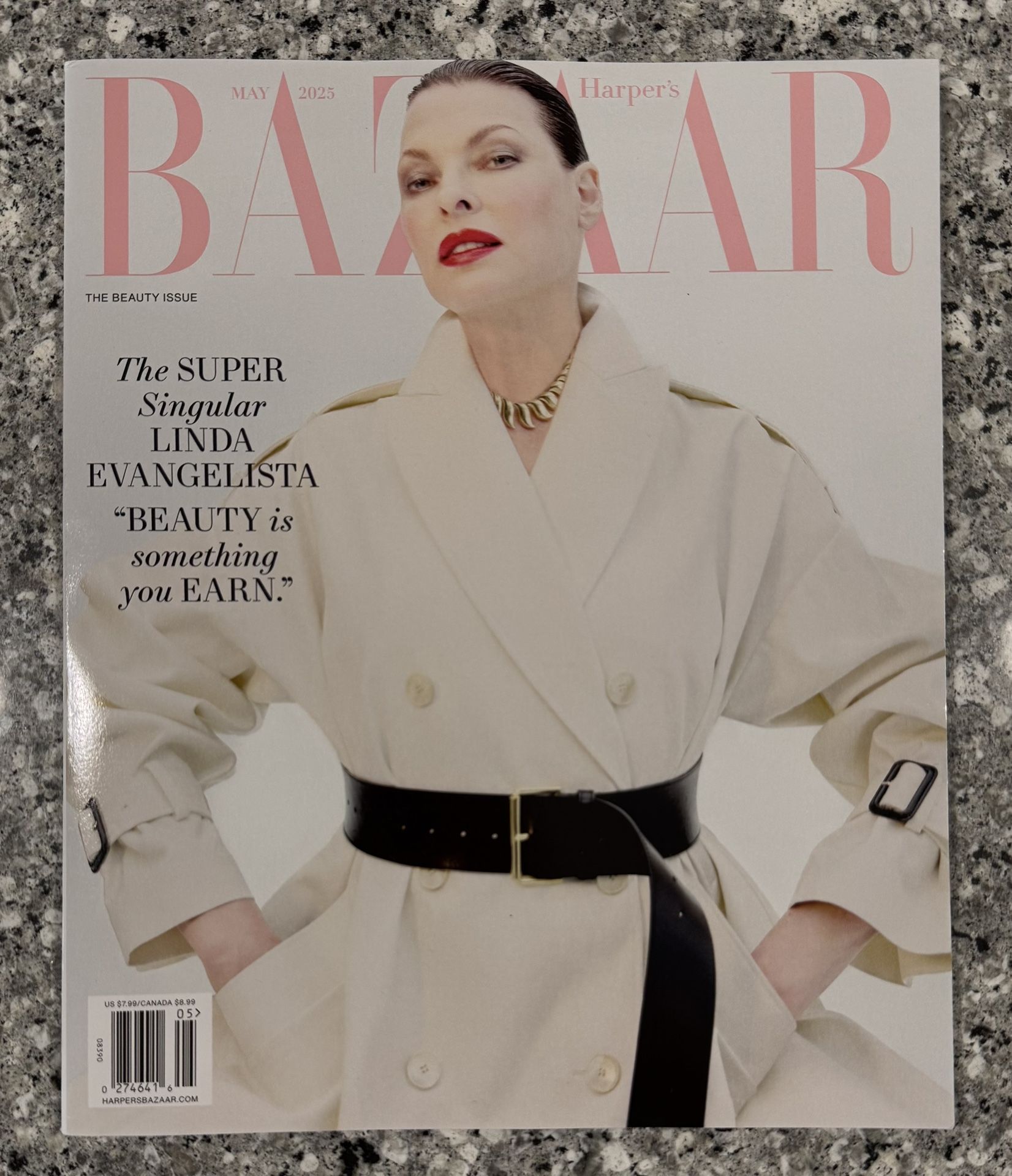 Harper's Bazaar Magazine May 2025 Linda Evangelista