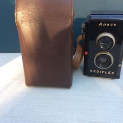 Ansco Rediflex Camera and Case Vintage