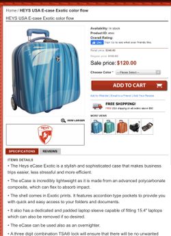 Heys Ecase Exotic Luggage