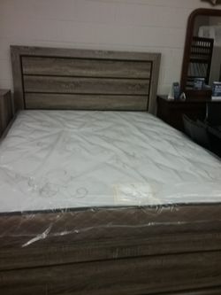 queen bed frame with mattrezz $449 free delivery