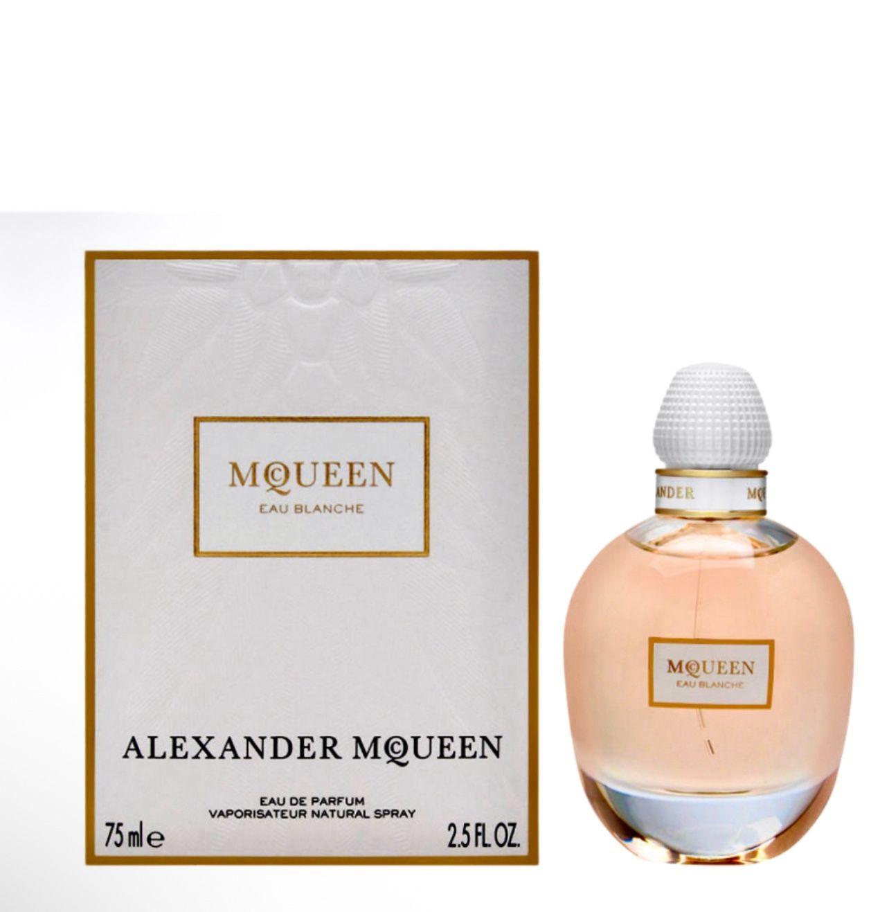 McQueen Eau Blanche by ALEXANDER MCQUEEN Eau de Parfum Spray 2.5 ML/75 ML Rare New in Sealed Box
