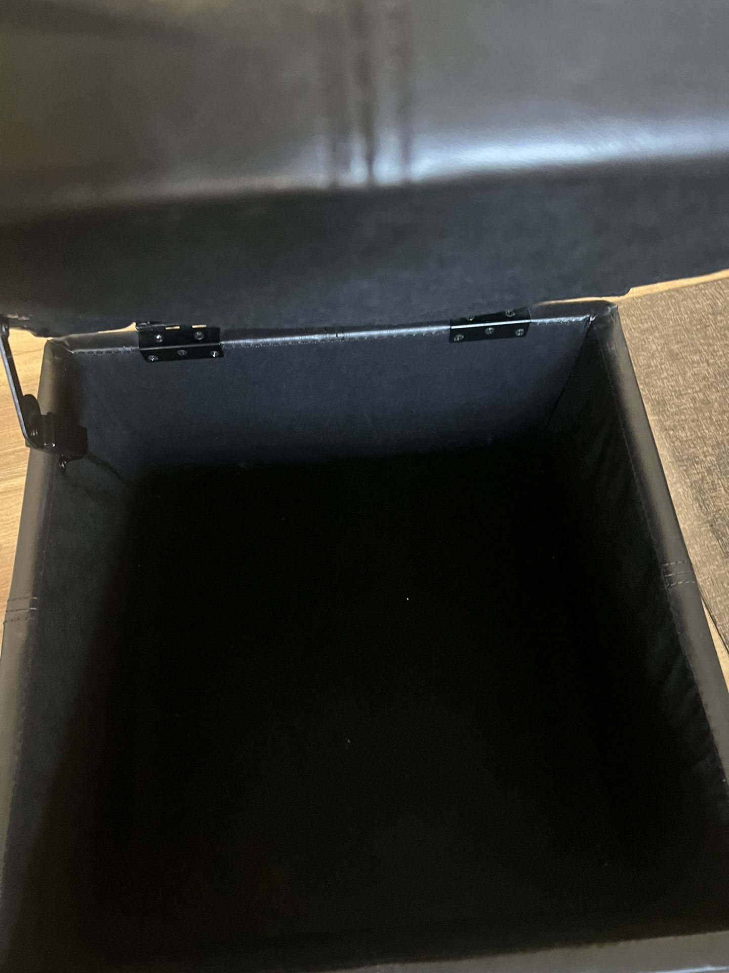 Black Cushioned Stool
