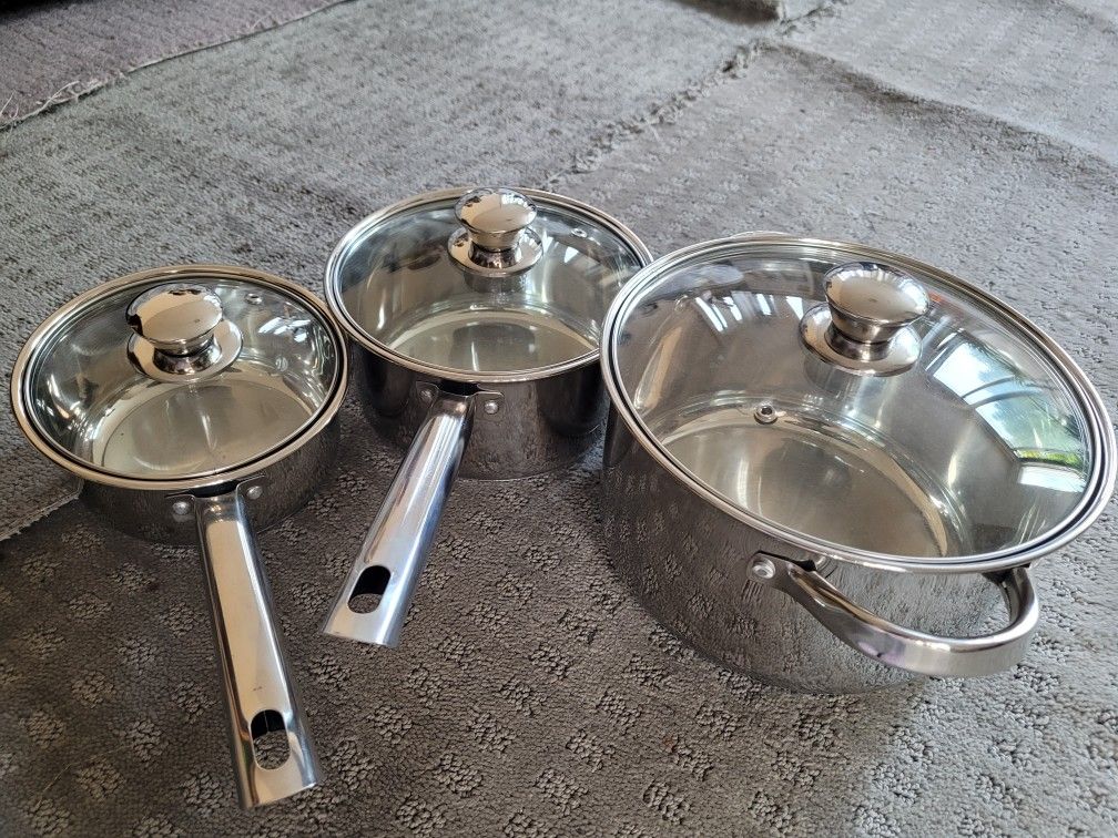 New Stainless Steel Cookware Set