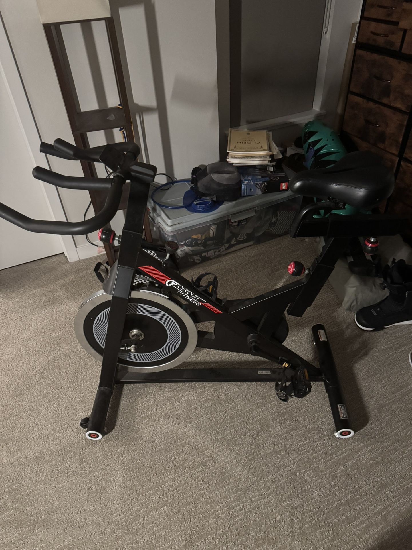 Circuit Fitness Club 30 lbs. Flywheel Revolution Cycle for Cardio Workout – Adjustable Manual Resistance Mechanism