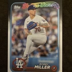 2024 Topps MLB Bobby Miller Future Stars Dodgers Baseball Card