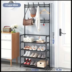 Brand NEW! Shoe Rack with Coat Hangers