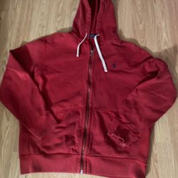 Red Polo Zip up 