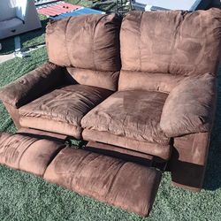 Microfiber Love Seat Recliner 