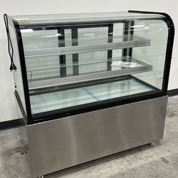 Polarman ARC-370Y 48″ Curved Glass Refrigerated Bakery Display Case With LED Lights