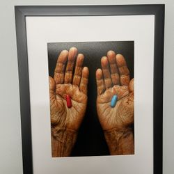 Matrix - Red / Blue Pill - Framed Art 