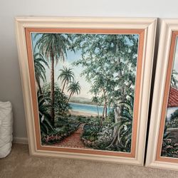 Two Painting Ocean Scape 