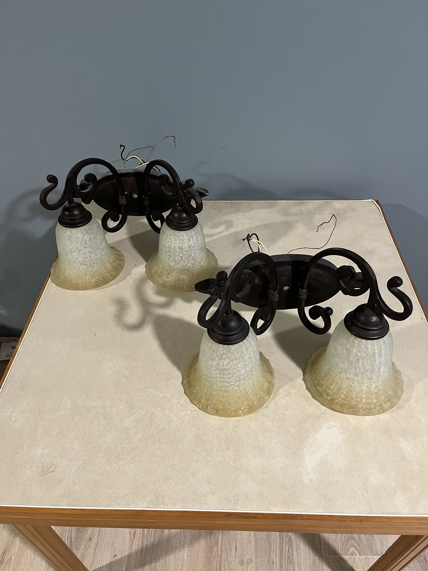 Pair Of Bathroom Lighting Fixtures
