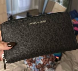 Michael Kors Black Zip-Around Wallet