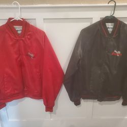 Authentic Embroided Snap On Lined Wind Breakers