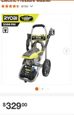 Ryobi 2300 Psi Electric Pressure Washer