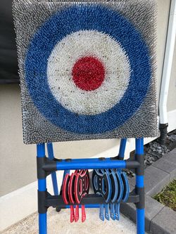 Axe throw target game set