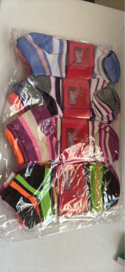 Multicolor Striped Ankle Socks Bundle