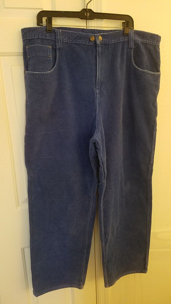 Vintage vtg retro Seedless clothing corduroy pants 420 stash pocket men's mens man size 38 cordaroys grown in USA is it 4:20 yet
