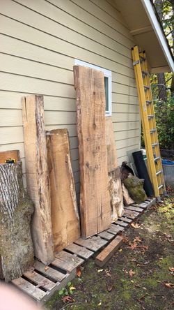 Alder Live Edge Raw Wood Slabs