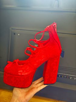 Dolls kill ruby red heels