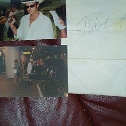 Stone Temple Pilots Scott Weiland Autographed Barf Bag And 2 Photographs From Plane Flight LA Airport Grunge Rock Nirvana Seattle Velvet Revolver