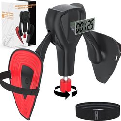 3rd Gen Thigh-Master 0-100 lbs Adjustable Resistance Inner Thigh Exerciser Trainer Counter with Leg Straps Band Pelvic Floor Kegel Hip Exercise Workou