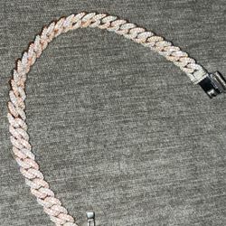 Two Tone Cuban Bracelet 