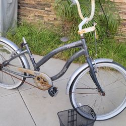 24 Inch Ladies Womens Girls Single Speed Beach Cruiser Bike