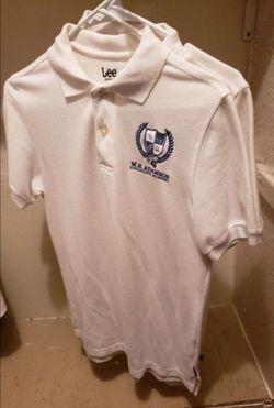Lot,2 , School Polo Shirt With Logo of W.H.Adamson Collegiate Academy,adult Small.‼️ONLY PICKUP‼️